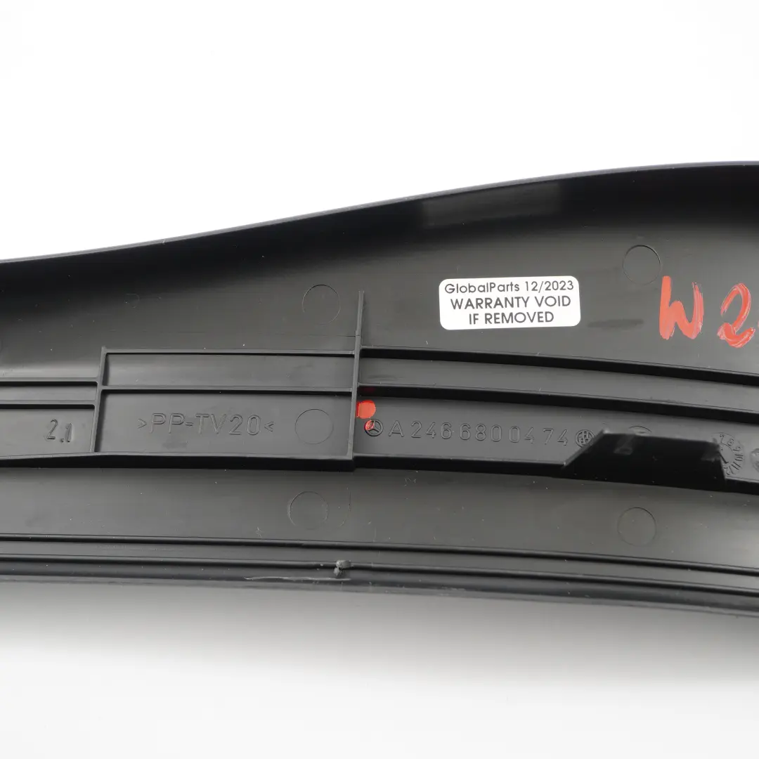 Mercedes W246 umbral puerta trasera derecha Embellecedor Entrada Cubierta - SKU A2466800474 - Número de pieza A2466800474