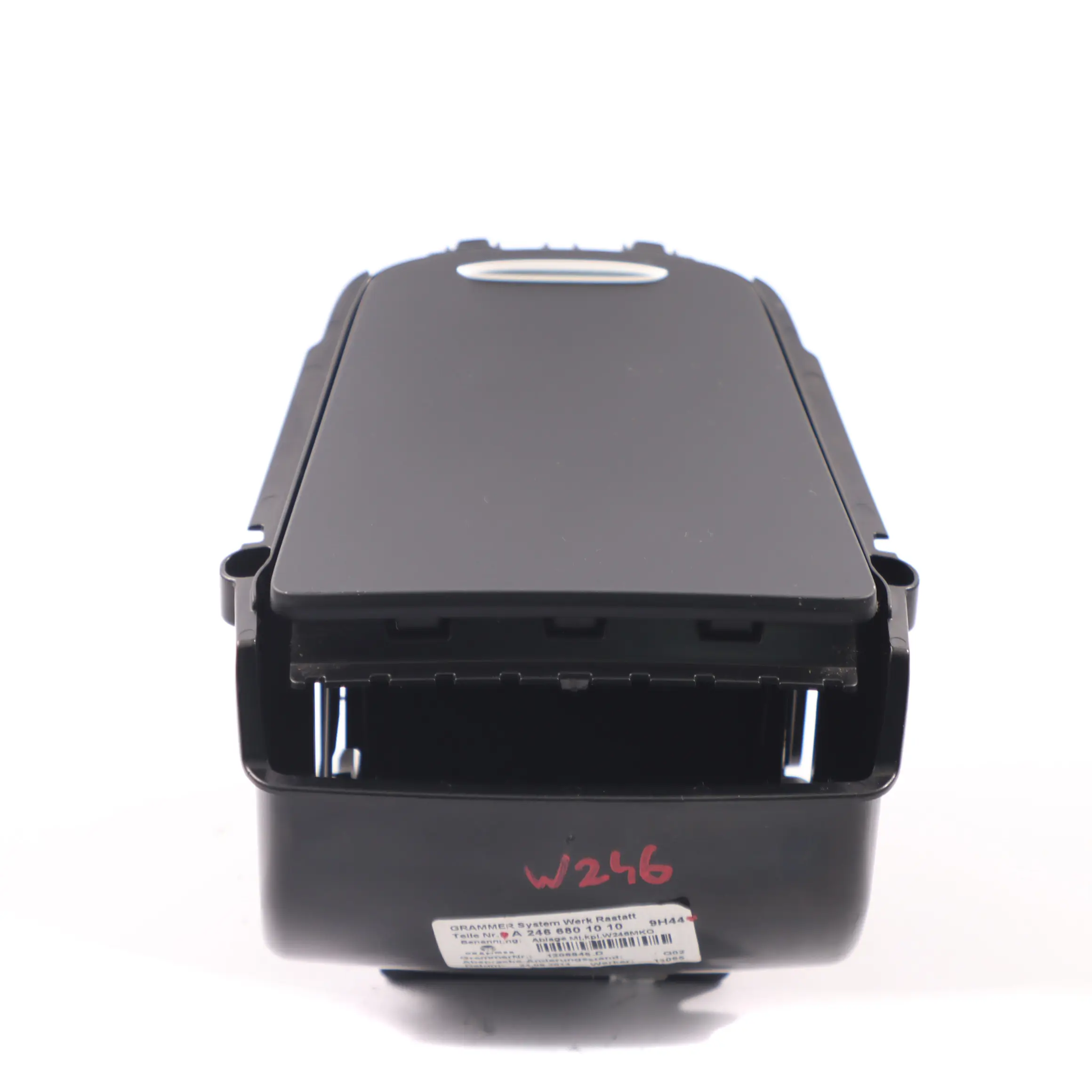 Mercedes W246 Console centrale intérieure, panneau de rangement noir A2466801010