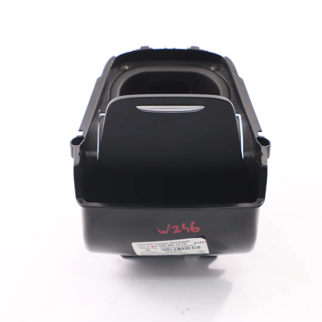 Interior Centre Console Storage Tray Panel Black to Mercedes W246 with Part number A2466801010 Mercedes W246 Interior Centre Console Storage Tray Panel Black - SKU A2466801010 - Part number A2466801010