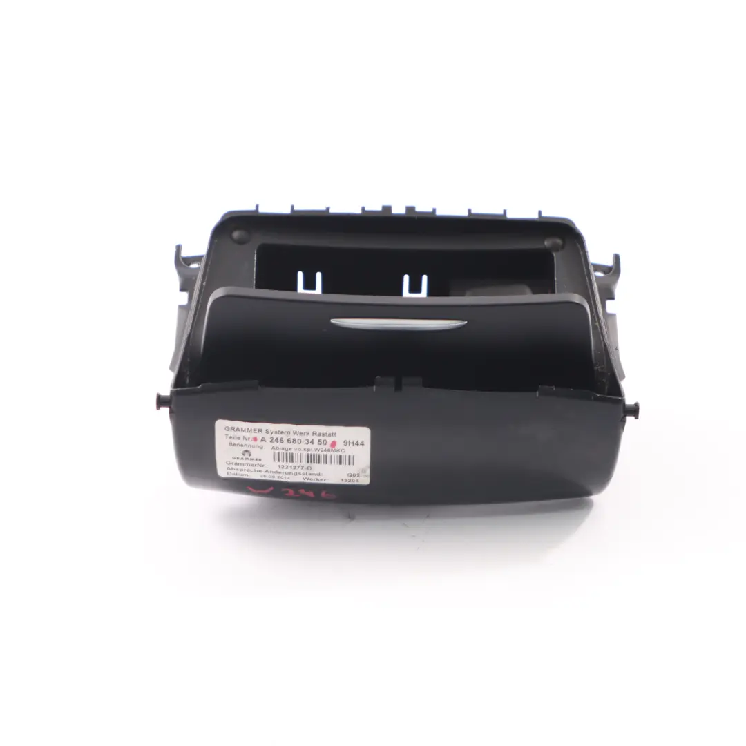 Cenicero Mercedes W246 Consola Salpicadero Compartimento Almacenamiento Negro para con número de pieza A2466803450 Cenicero Mercedes W246 Consola Salpicadero Compartimento Almacenamiento Negro - SKU A2466803450 - Número de pieza A2466803450