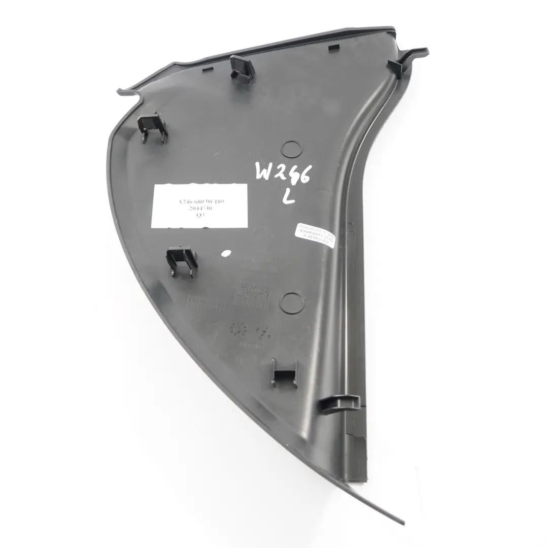 Mercedes A246 Tableau de bord Panneau d'extrémité Couvercle gauche - SKU A2466804102 - Numéro de pièce A2466804102