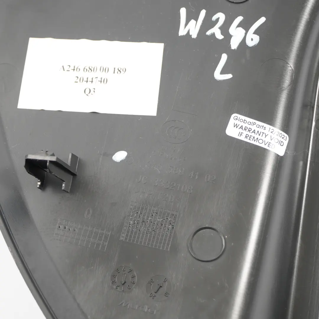 A246 Armaturenbrett Endplatte Abdeckung Links für Mercedes mit Teilenummer A2466804102 Mercedes A246 Armaturenbrett Endplatte Abdeckung Links - SKU A2466804102 - Teilenummer A2466804102