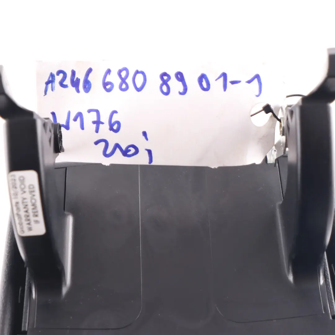  Bracciolo Mercedes W176 W246 console centrale Coperchio portaoggetti pelle nera - SKU A2466808901-1 - Numero di parte A2466808901