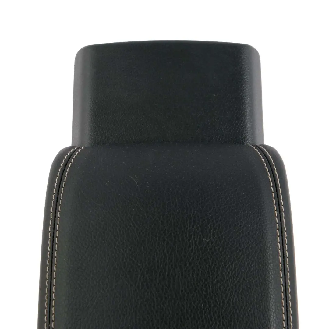 Mercedes W176 Centre Console Armrest Storage Black Leather Trim - SKU A2466808901 - Part number A2466808901