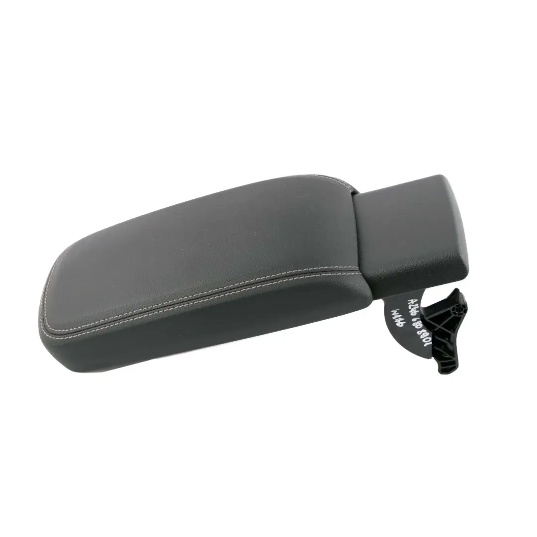 Mercedes W176 Console Centrale Accoudoir Rangement Cuir Noir - SKU A2466808901 - Numéro de pièce A2466808901