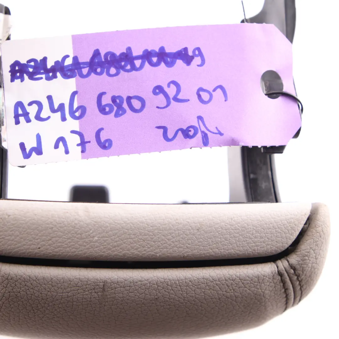 Mercedes W176 W246 Accoudoir console centrale panneau recouvrement noir - SKU A2466809201 - Numéro de pièce A2466809201