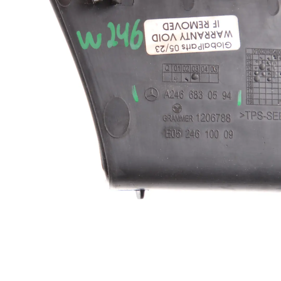  Centre Console Insert Mercedes W176 W246 Rear Tray Trim Mat Rubber - SKU A2466830594 - Part number A2466830594