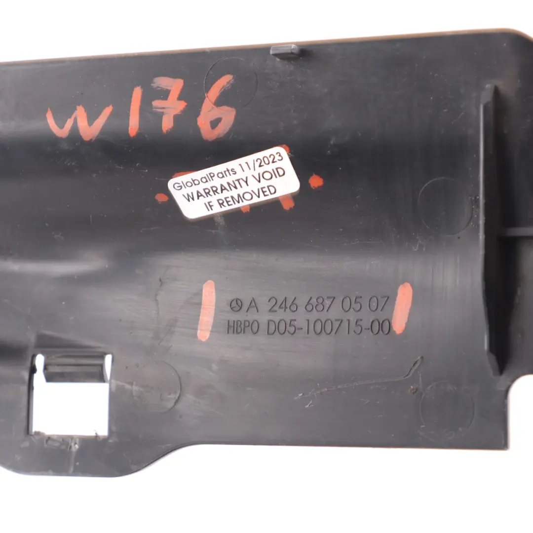 Wlot Kierownica Powietrza Osłona Lewa do Mercedes W176 W246 o numerze A2466870507 Mercedes W176 W246 Wlot Kierownica Powietrza Osłona Lewa - SKU A2466870507 - Numer Części A2466870507