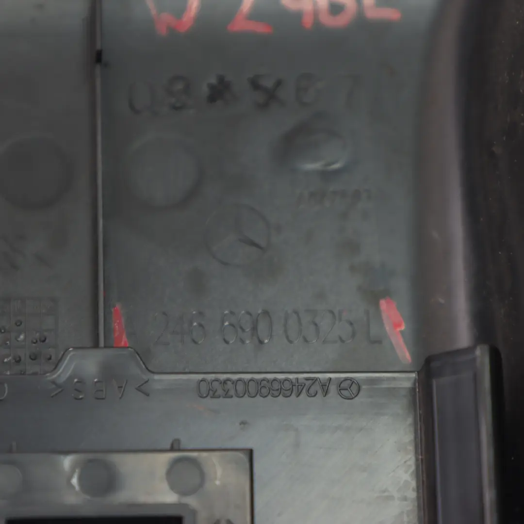 Trim Mercedes W246 B Pillar Cover Strip Top Left N/S Black to with Part number A2466900325 Trim Mercedes W246 B Pillar Cover Strip Top Left N/S Black - SKU A2466900325 - Part number A2466900325