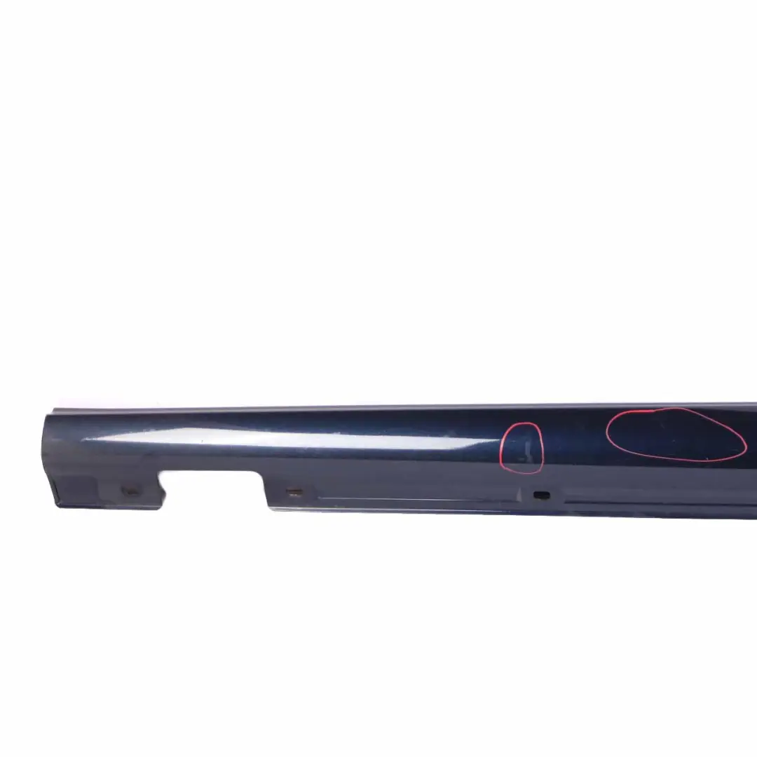 Side Skirt Trim Door Sill Cover Left N/S Cavansite Blue - 890 to Mercedes W176 with Part number A2466980554 Mercedes W176 Side Skirt Trim Door Sill Cover Left N/S Cavansite Blue - 890 - SKU A2466980554-CVB - Part number A2466980554