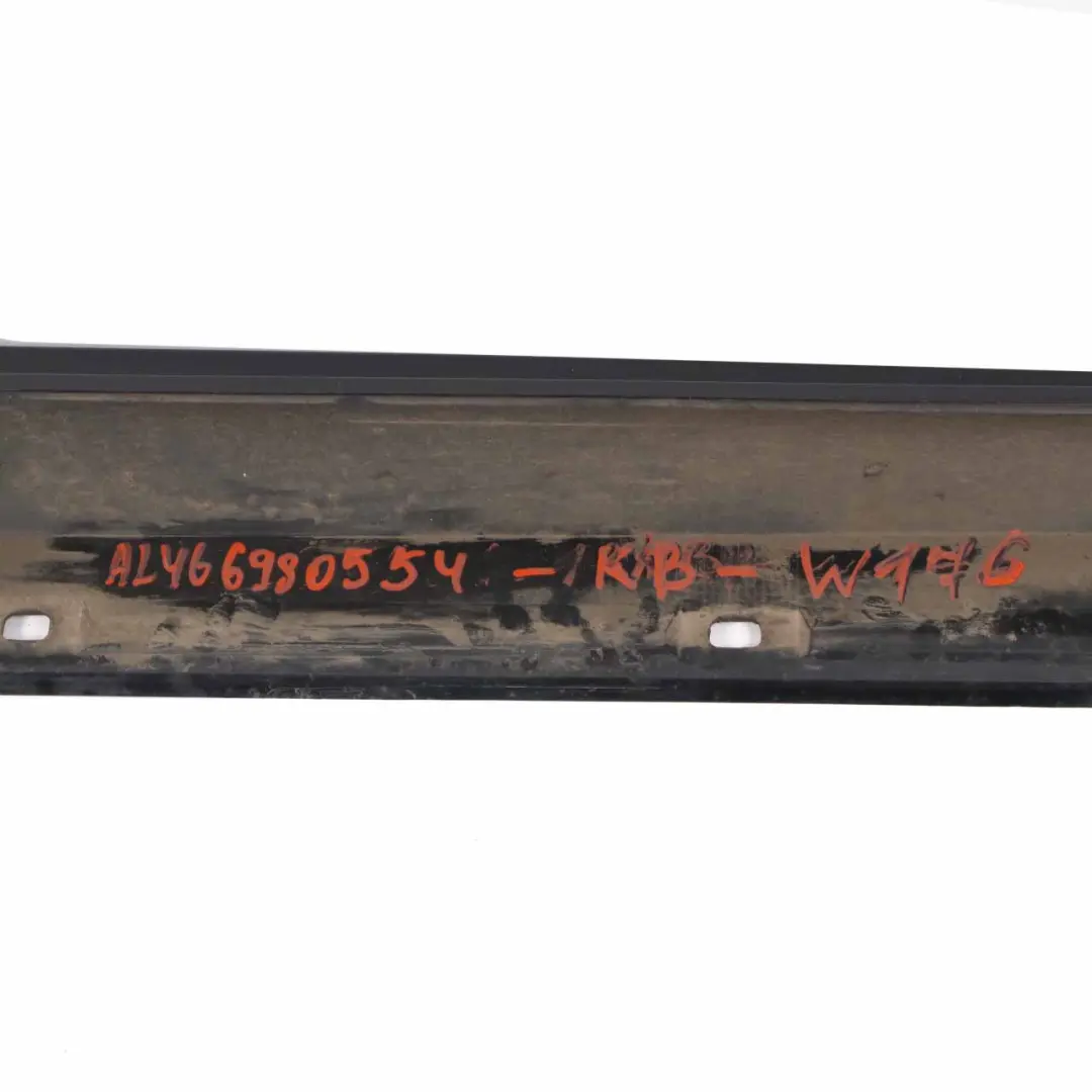 Side Skirt Left N/S Door Sill Cover W117 W246 Cosmic Black - 191 to Mercedes W176 with Part number A2466980554 Mercedes W176 Side Skirt Left N/S Door Sill Cover W117 W246 Cosmic Black - 191 - SKU A2466980554-KB1 - Part number A2466980554