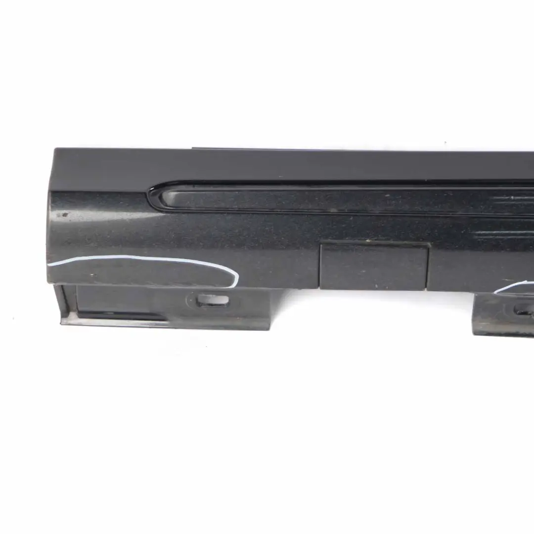 Side Skirt Left N/S Door Sill Cover W117 W246 Cosmic Black - 191 to Mercedes W176 with Part number A2466980554 Mercedes W176 Side Skirt Left N/S Door Sill Cover W117 W246 Cosmic Black - 191 - SKU A2466980554-KB - Part number A2466980554