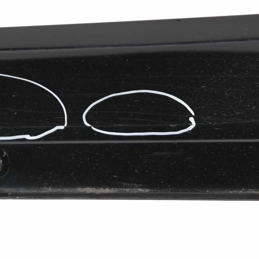 Side Skirt Left N/S Door Sill Cover W117 W246 Cosmic Black - 191 to Mercedes W176 with Part number A2466980554 Mercedes W176 Side Skirt Left N/S Door Sill Cover W117 W246 Cosmic Black - 191 - SKU A2466980554-KB - Part number A2466980554