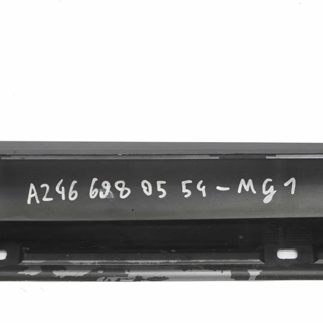 Side Skirt Left N/S Door Sill Cover W117 W246 Mountain Grey - 787 to Mercedes W176 with Part number A2466980554 Mercedes W176 Side Skirt Left N/S Door Sill Cover W117 W246 Mountain Grey - 787 - SKU A2466980554-MG1 - Part number A2466980554