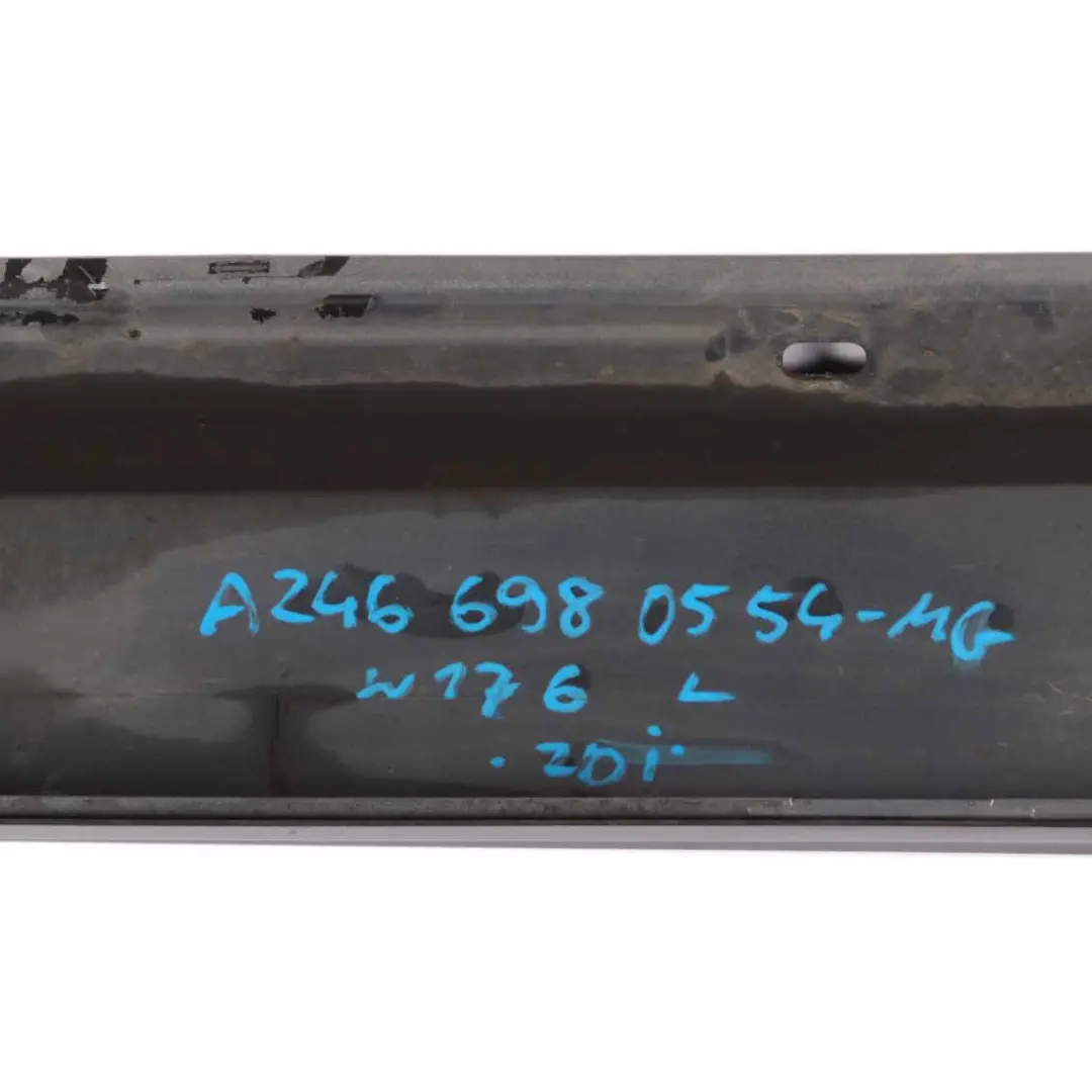 Mercedes W176 Side Skirt Left N/S Door Sill Cover W117 W246 Mountain Grey - 787 - SKU A2466980554-MG - Part number A2466980554