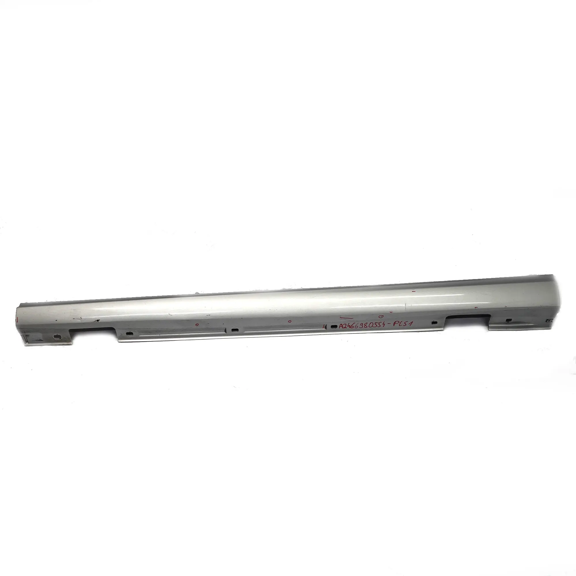 Jupe latérale Mercedes W176 W246 Cache seuil de porte gauche Polar Silver - 761
