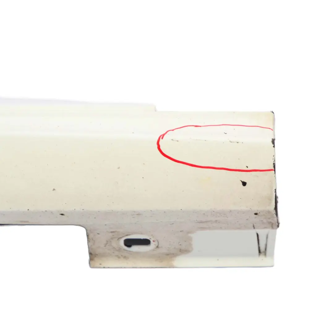 Side Skirt Right O/S Door Sill Cover W117 W246 Calcite White - 650 to Mercedes W176 with Part number A2466980654 Mercedes W176 Side Skirt Right O/S Door Sill Cover W117 W246 Calcite White - 650 - SKU A2466980654-CW - Part number A2466980654