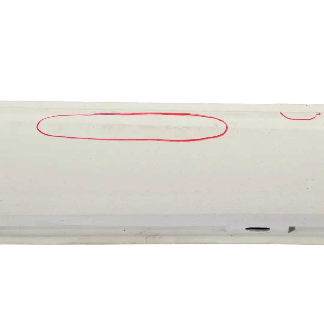 Side Skirt Right O/S Door Sill Cover W117 W246 Calcite White - 650 to Mercedes W176 with Part number A2466980654 Mercedes W176 Side Skirt Right O/S Door Sill Cover W117 W246 Calcite White - 650 - SKU A2466980654-CW - Part number A2466980654