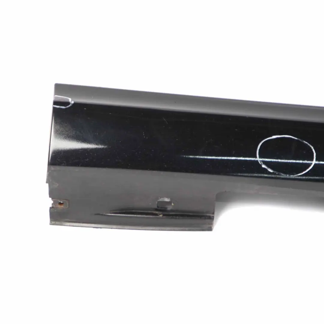 Side Skirt Right O/S Door Sill Cover W117 W246 Cosmic Black - 191 to Mercedes W176 with Part number A2466980654 Mercedes W176 Side Skirt Right O/S Door Sill Cover W117 W246 Cosmic Black - 191 - SKU A2466980654-KB - Part number A2466980654