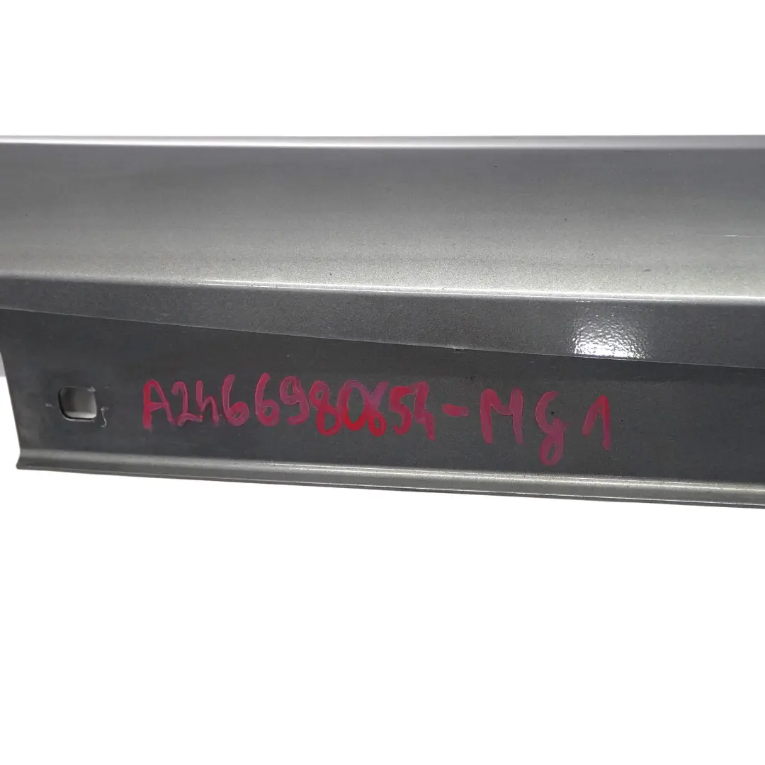 Mercedes W176 Side Skirt Right O/S Door Sill Cover W117 W246 Mountain Grey - 787 - SKU A2466980654-MG1 - Part number A2466980654