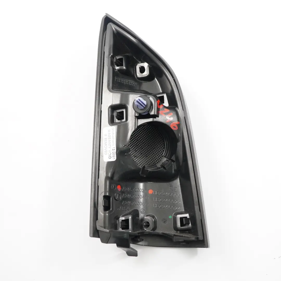 Tweeter Tapa del altavoz Triángulo frontal derecho para Mercedes W246 con número de pieza A2467200211 Mercedes W246 Tweeter Tapa del altavoz Triángulo frontal derecho - SKU A2467200211 - Número de pieza A2467200211