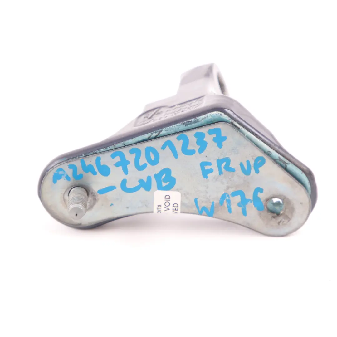 Door Hinge Front Right O/S Top Upper Cavansite Blue - 890 to Mercedes W176 W246 with Part number A2467201237 Mercedes W176 W246 Door Hinge Front Right O/S Top Upper Cavansite Blue - 890 - SKU A2467201237-CVB - Part number A2467201237