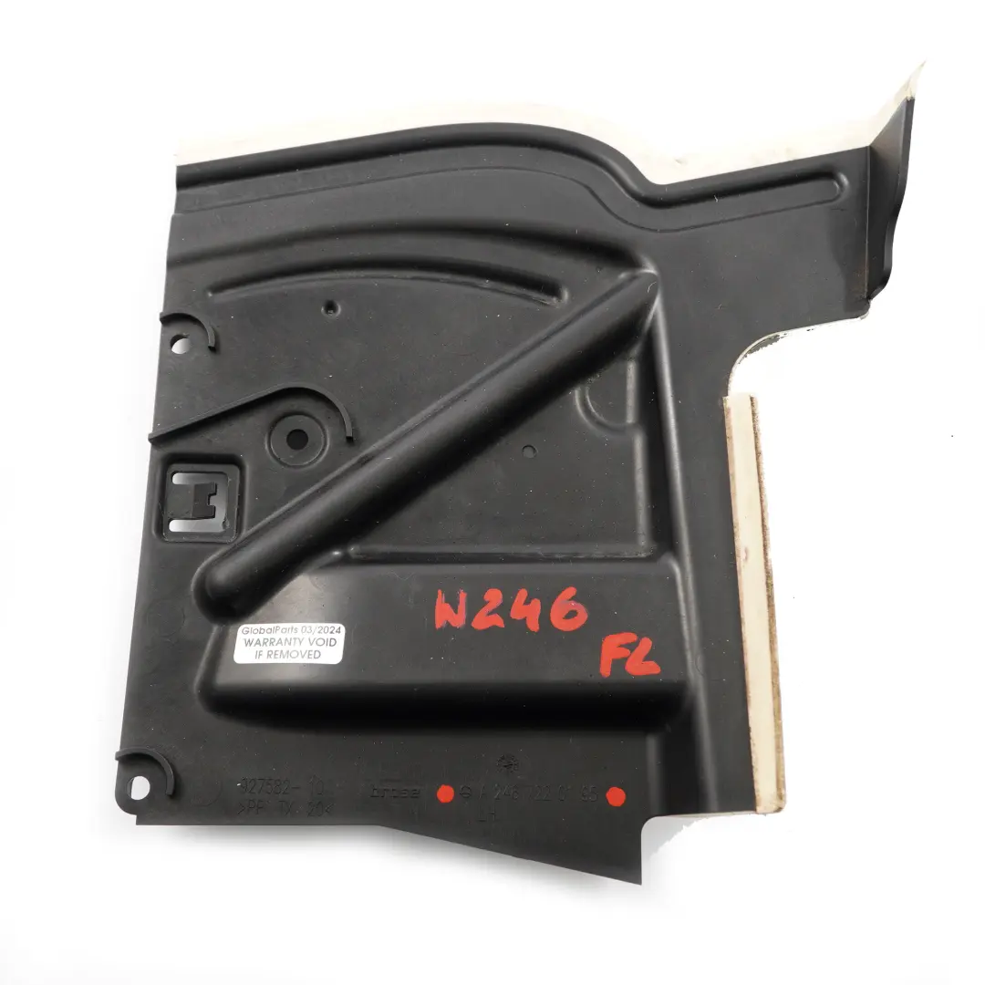 Drenaje Agua Puerta Anteriore izquierda Aislamiento para Mercedes W246 con número de pieza A2467220195 Mercedes W246 Drenaje Agua Puerta Anteriore izquierda Aislamiento - SKU A2467220195 - Número de pieza A2467220195