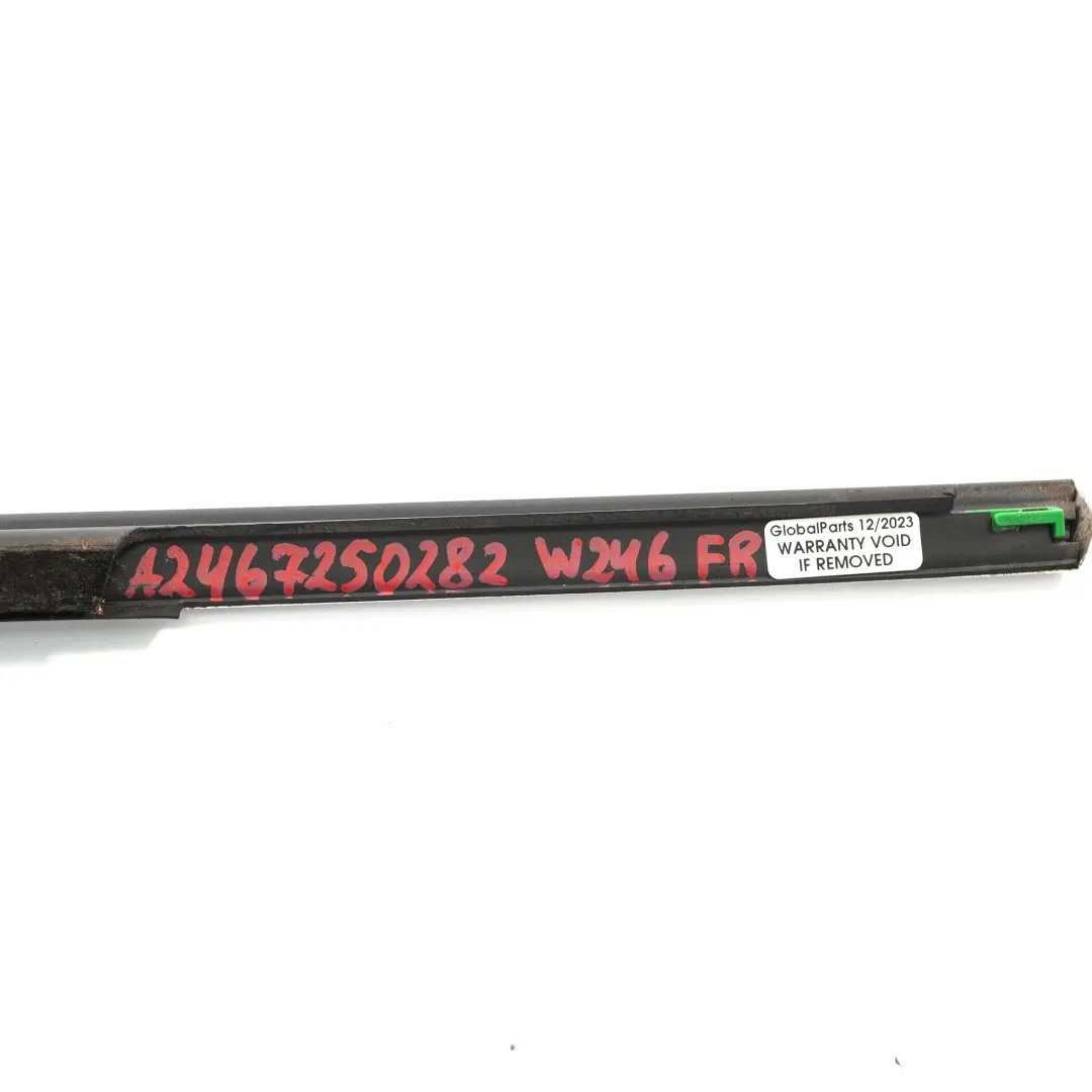 Mercedes W246 Window Door Trim Bar Outside Front Right O/S Decorative Moulding - SKU A2467250282 - Part number A2467250282
