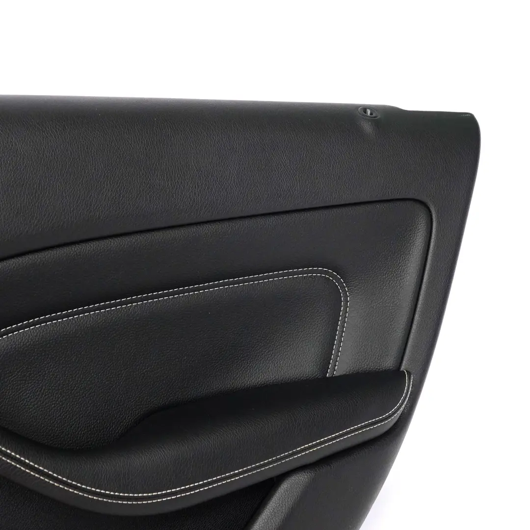 Door Card Trim Rear Right O/S Trim Panel Cover Leather Black to Mercedes W246 with Part number A2467300062 Mercedes W246 Door Card Trim Rear Right O/S Trim Panel Cover Leather Black - SKU A2467300062 - Part number A2467300062