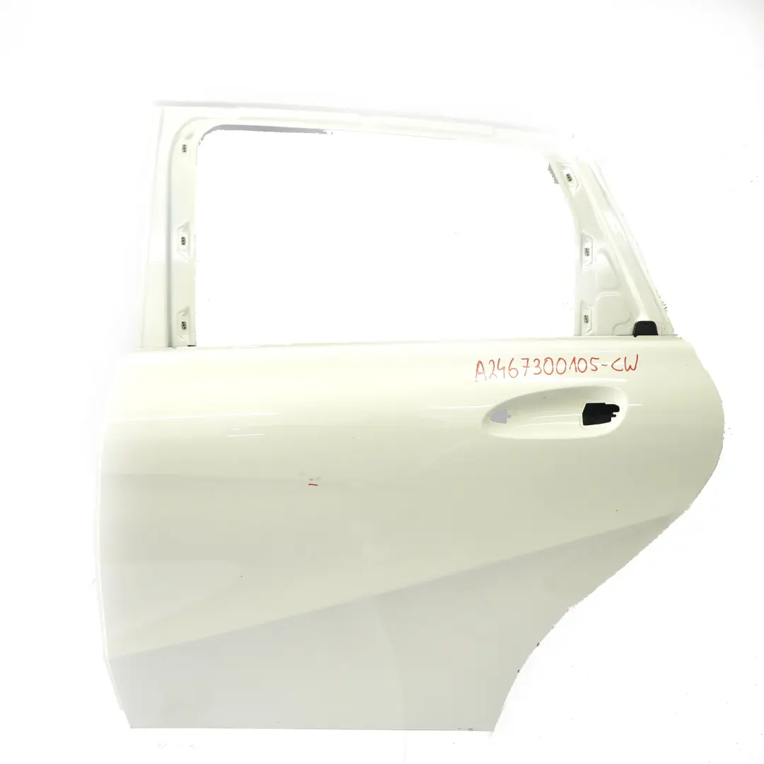 Mercedes W246 Porte Arriere Gauche Blanc Calcite - 650 - SKU A2467300105-CW - Numéro de pièce A2467300105