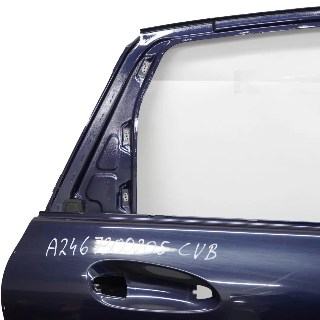 Tür hinten rechts Cavansite Blau Metallic - 890 für Mercedes W246 mit Teilenummer A2467300205 Mercedes W246 Tür hinten rechts Cavansite Blau Metallic - 890 - SKU A2467300205-CVB - Teilenummer A2467300205