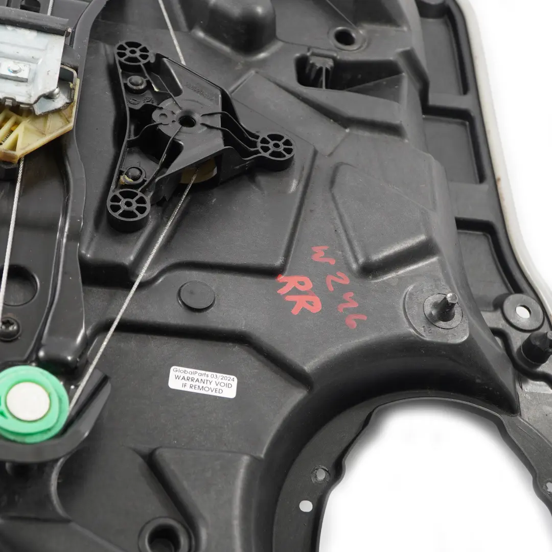 Door Card Mount Rear Right O/S Electric Window Lifter Regulator to Mercedes W246 with Part number A2467300279 Mercedes W246 Door Card Mount Rear Right O/S Electric Window Lifter Regulator - SKU A2467300279 - Part number A2467300279