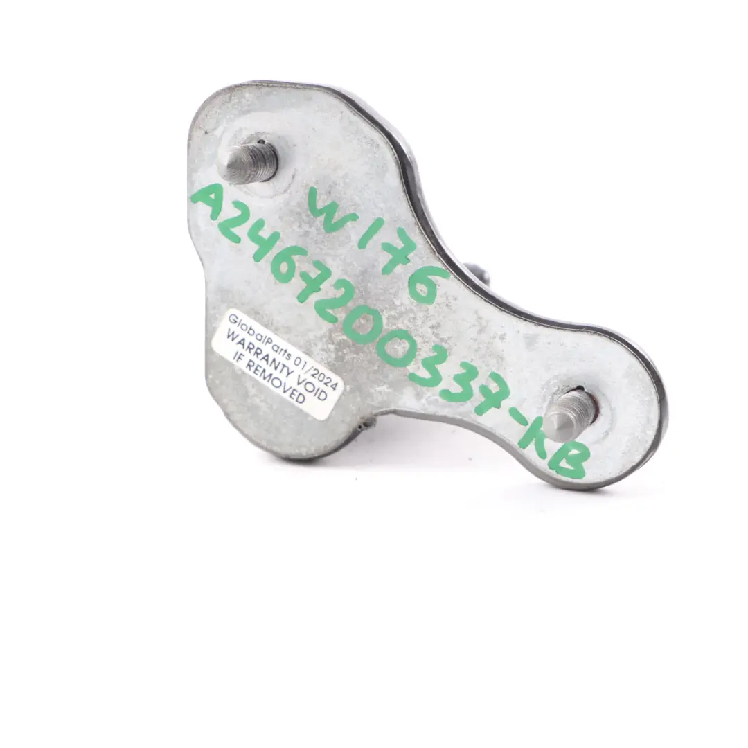 Door Hinge Mercedes W246 Rear Left N/S Bottom Kosmos Cosmic Black Metallic - 191 to with Part number A2467300337 Door Hinge Mercedes W246 Rear Left N/S Bottom Kosmos Cosmic Black Metallic - 191 - SKU A2467300337-KB - Part number A2467300337