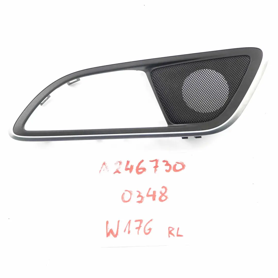 Mercedes W176 Coperchio maniglia porta interna posteriore sinistra - SKU A2467300348 - Numero di parte A2467300348