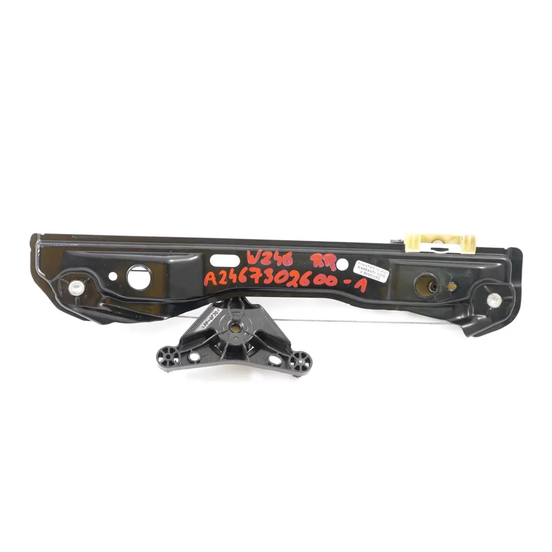 Alzacristalli Regolatore Porta Posteriore Destra per Mercedes W246 con numero di parte A2467302600 Mercedes W246 Alzacristalli Regolatore Porta Posteriore Destra - SKU A2467302600-1 - Numero di parte A2467302600