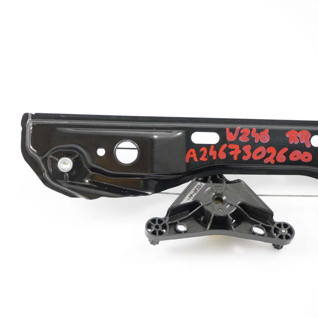 Elevalunas Regulador Puerta Trasera Derecha Mecanismo para Mercedes W246 con número de pieza A2467302600 Mercedes W246 Elevalunas Regulador Puerta Trasera Derecha Mecanismo - SKU A2467302600-1 - Número de pieza A2467302600