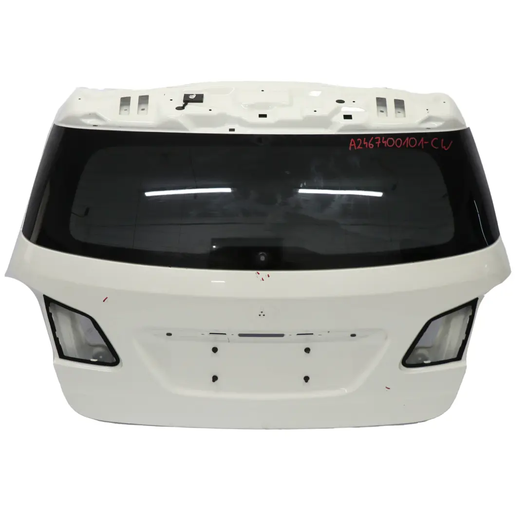 Boot Trunk Lid Tailgate Panel Calcite White - 650 to Mercedes W246 with Part number A2467400101 Mercedes W246 Boot Trunk Lid Tailgate Panel Calcite White - 650 - SKU A2467400101-CW - Part number A2467400101