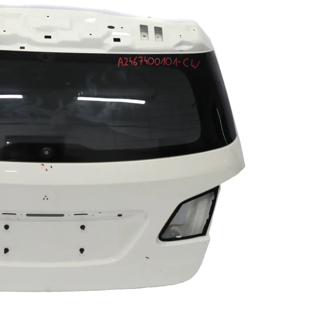Boot Trunk Lid Tailgate Panel Calcite White - 650 to Mercedes W246 with Part number A2467400101 Mercedes W246 Boot Trunk Lid Tailgate Panel Calcite White - 650 - SKU A2467400101-CW - Part number A2467400101