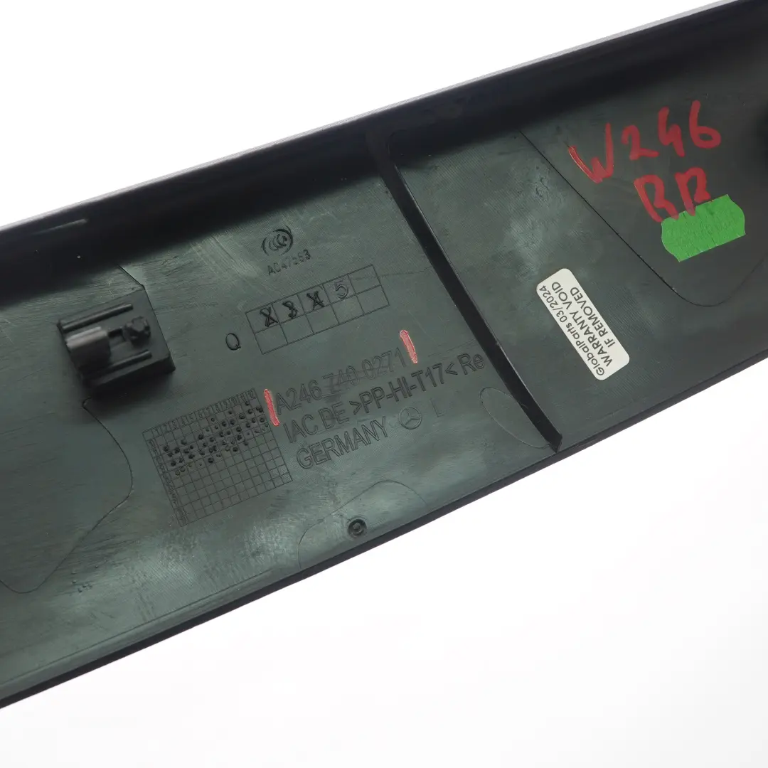 Mercedes W246 Kofferraumdeckel Abdeckung Verkleidung Oben Rechts - SKU A2467400271 - Teilenummer A2467400271