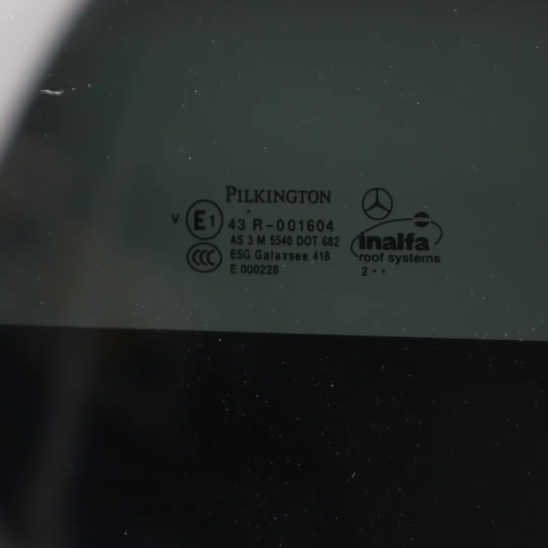 Panoramic Sunroof Sliding Roof Front Window Glass Panel Tinted AS3 to Mercedes W204 with Part number A2467800600 Mercedes W204 Panoramic Sunroof Sliding Roof Front Window Glass Panel Tinted AS3 - SKU A2467800600 - Part number A2467800600