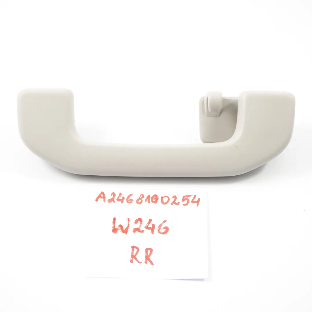 Agarradera techo Asa interior Trasera Derecha Gris para Mercedes W246 con número de pieza A2468100254 Mercedes W246 Agarradera techo Asa interior Trasera Derecha Gris - SKU A2468100254 - Número de pieza A2468100254