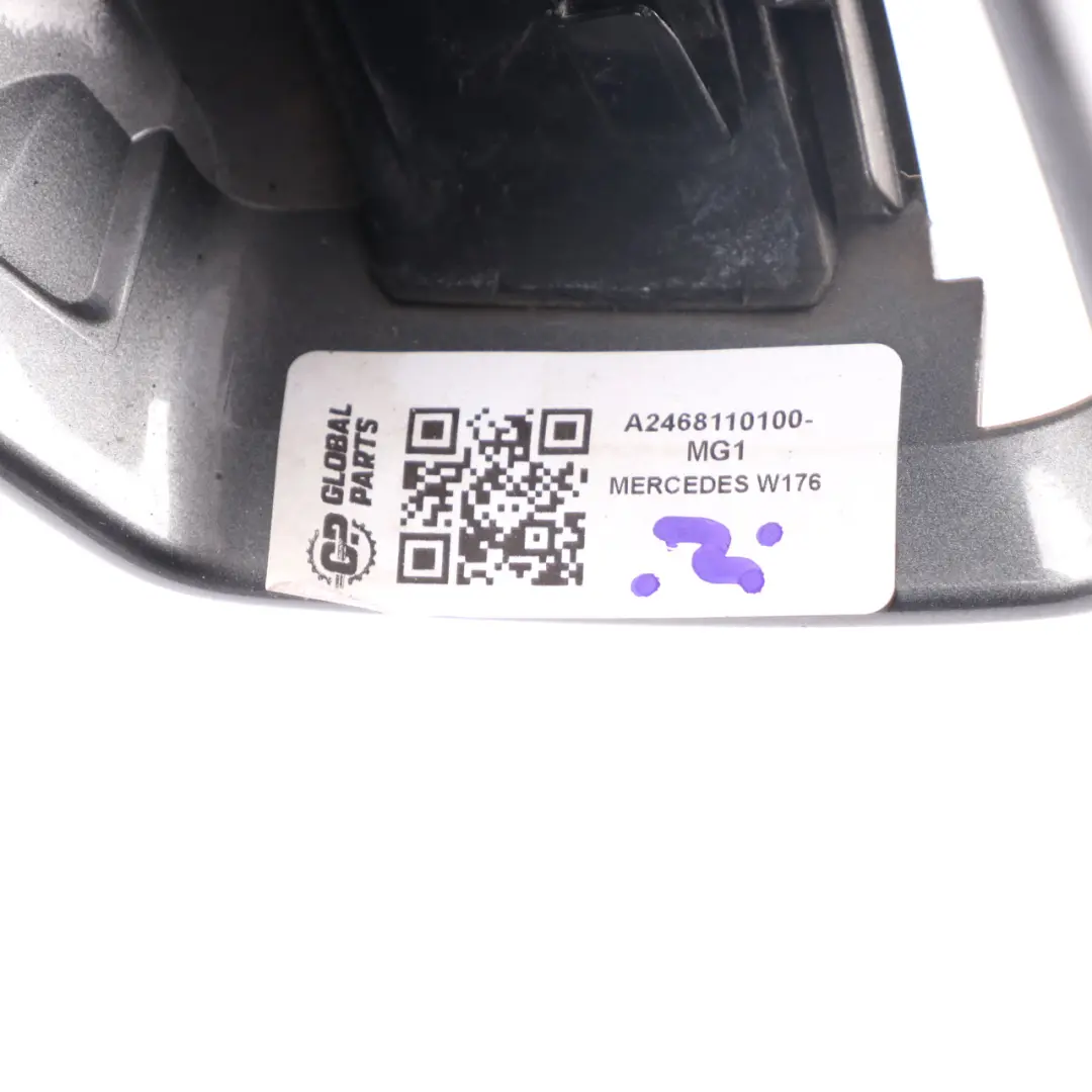Wing Mirror Cover Left N/S Mountain Grey 787 to Mercedes W176 W246 with Part number A2468110100 Mercedes W176 W246 Wing Mirror Cover Left N/S Mountain Grey 787 - SKU A2468110100-MG1 - Part number A2468110100