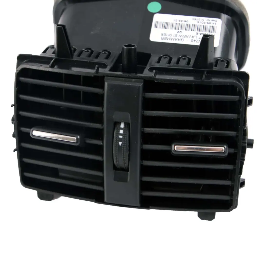 Centre Console Rear Air Vent Nozzle Grill Black to Mercedes W176 with Part number A2468300003 Mercedes W176 Centre Console Rear Air Vent Nozzle Grill Black - SKU A2468300003 - Part number A2468300003