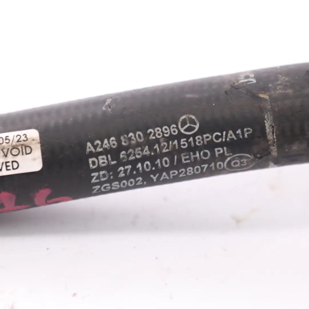 Water Hose Mercedes W176 W246 OM651 Coolant Water Pump Pipe Line to with Part number A2468302896 Water Hose Mercedes W176 W246 OM651 Coolant Water Pump Pipe Line - SKU A2468302896 - Part number A2468302896