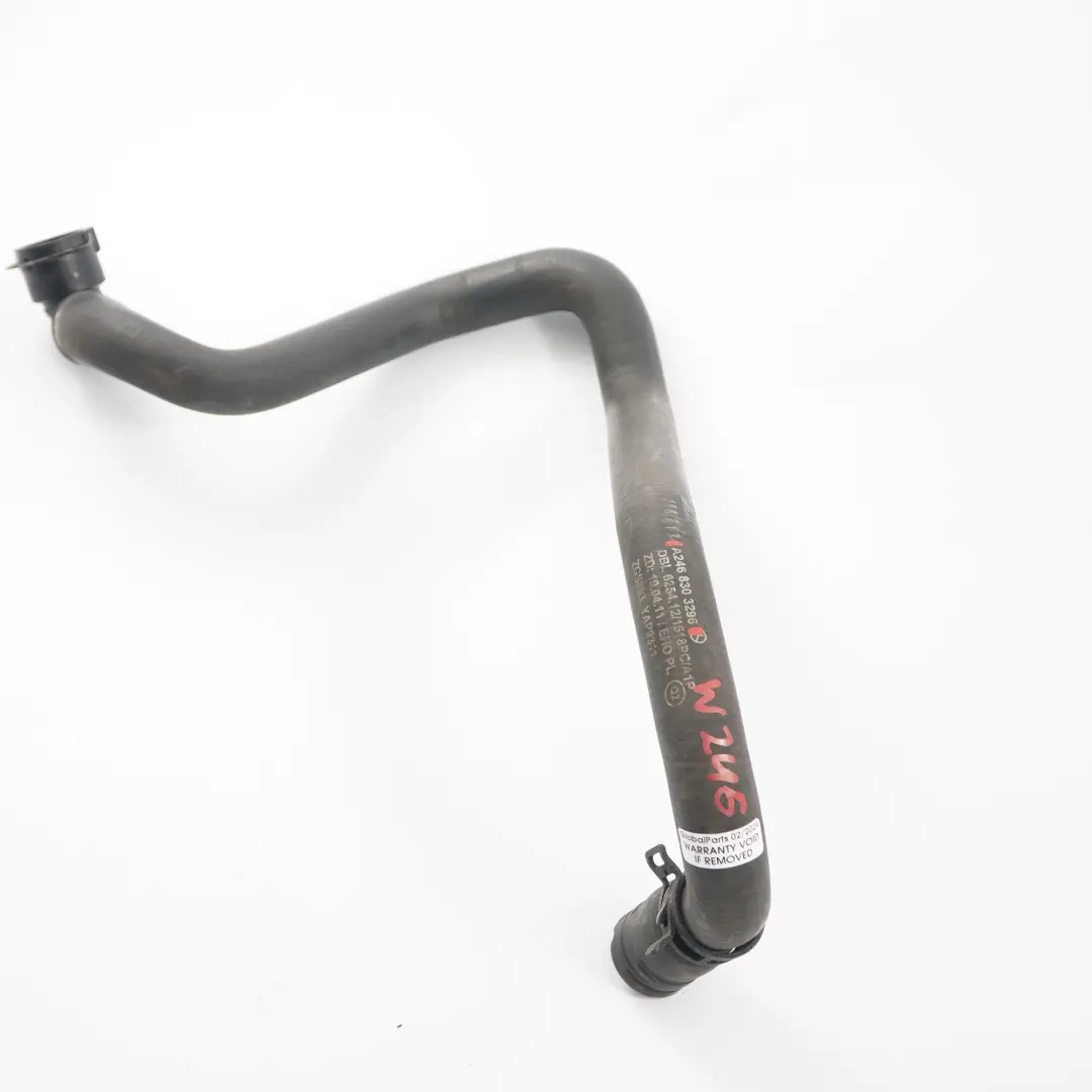 Tubo de agua Mercedes C117 W176 W246 Calentador Manguera para con número de pieza A2468303296 Tubo de agua Mercedes C117 W176 W246 Calentador Manguera - SKU A2468303296 - Número de pieza A2468303296