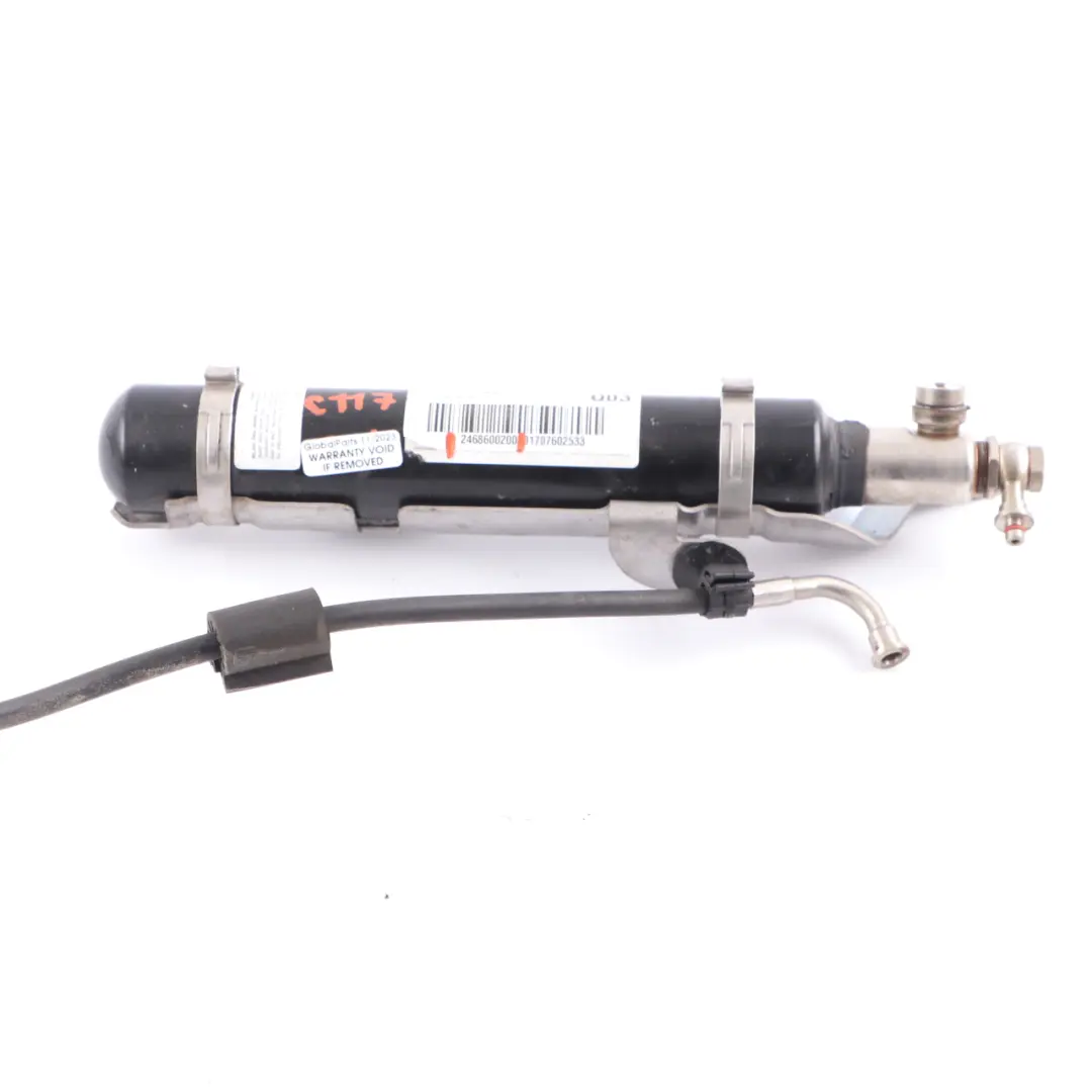 Bonnet Pressure Reservoir Tank Container Actuator to Mercedes W176 with Part number A2468600200 Mercedes W176 Bonnet Pressure Reservoir Tank Container Actuator - SKU A2468600200 - Part number A2468600200