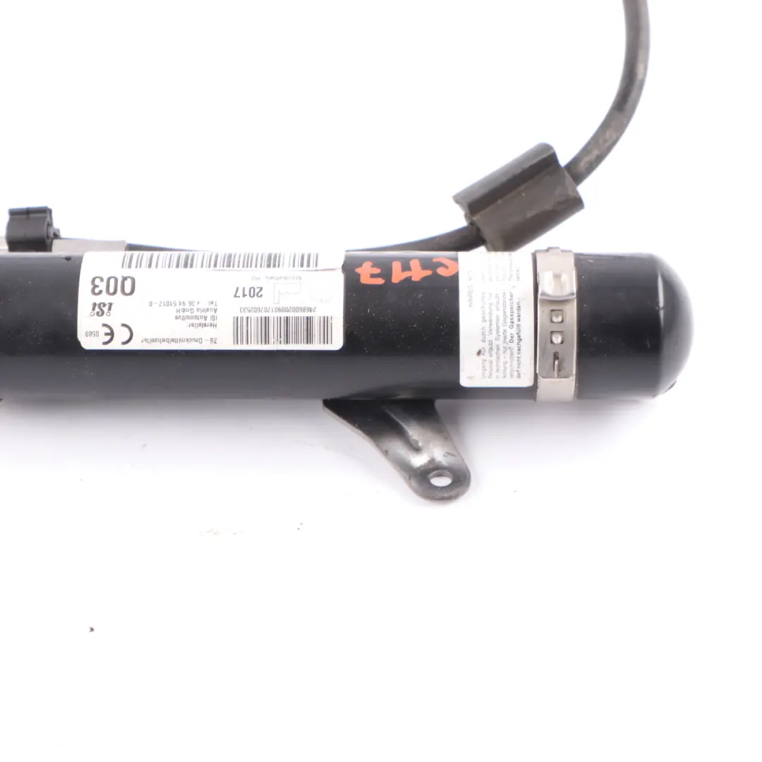 Bonnet Pressure Reservoir Tank Container Actuator to Mercedes W176 with Part number A2468600200 Mercedes W176 Bonnet Pressure Reservoir Tank Container Actuator - SKU A2468600200 - Part number A2468600200