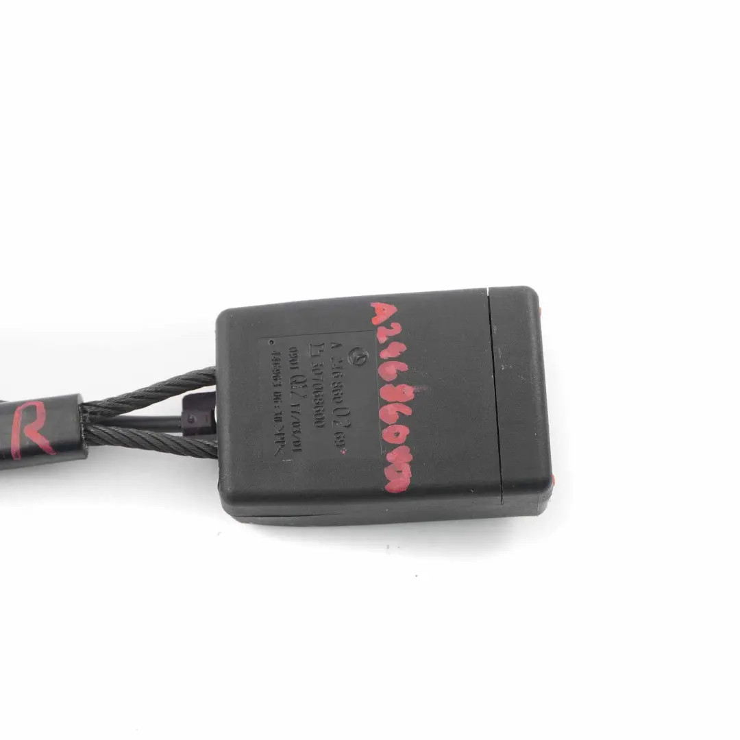 Fibbia cintura sicurezza Mercedes W176 anteriore sinistra destra per con numero di parte A2468600269 Fibbia cintura sicurezza Mercedes W176 anteriore sinistra destra - SKU A2468600269 - Numero di parte A2468600269