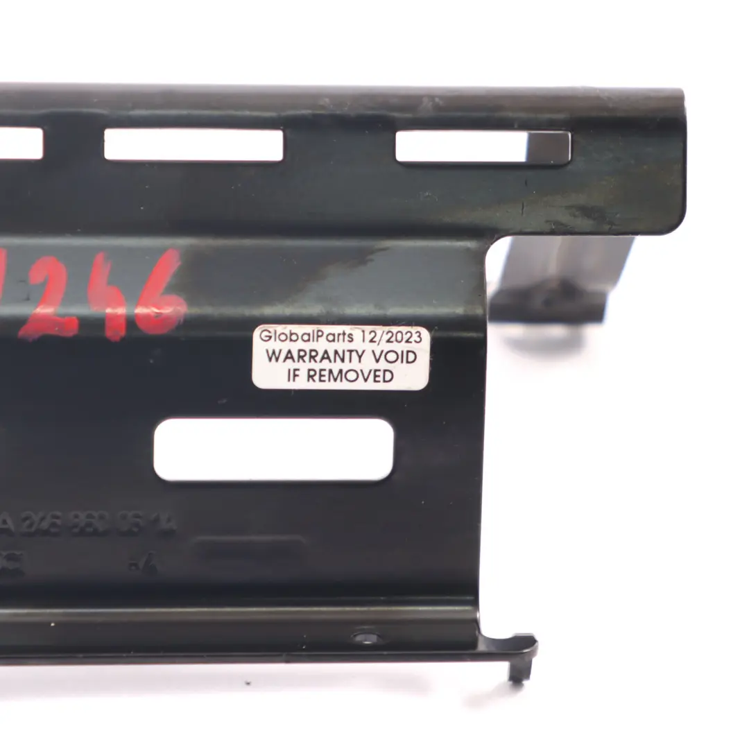 Vorder sitz Staukasten Halterung Schiene Links Rechts für Mercedes W176 mit Teilenummer A2468600614 Mercedes W176 Vorder sitz Staukasten Halterung Schiene Links Rechts - SKU A2468600614 - Teilenummer A2468600614