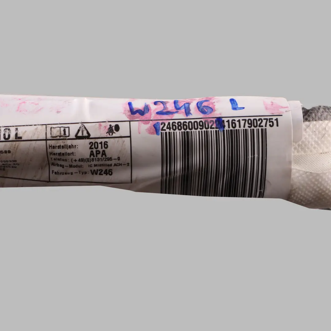 Modulo aria sinistra della tendina tetto della testa per Mercedes W246 con numero di parte A2468600902 Mercedes W246 Modulo aria sinistra della tendina tetto della testa - SKU A2468600902 - Numero di parte A2468600902